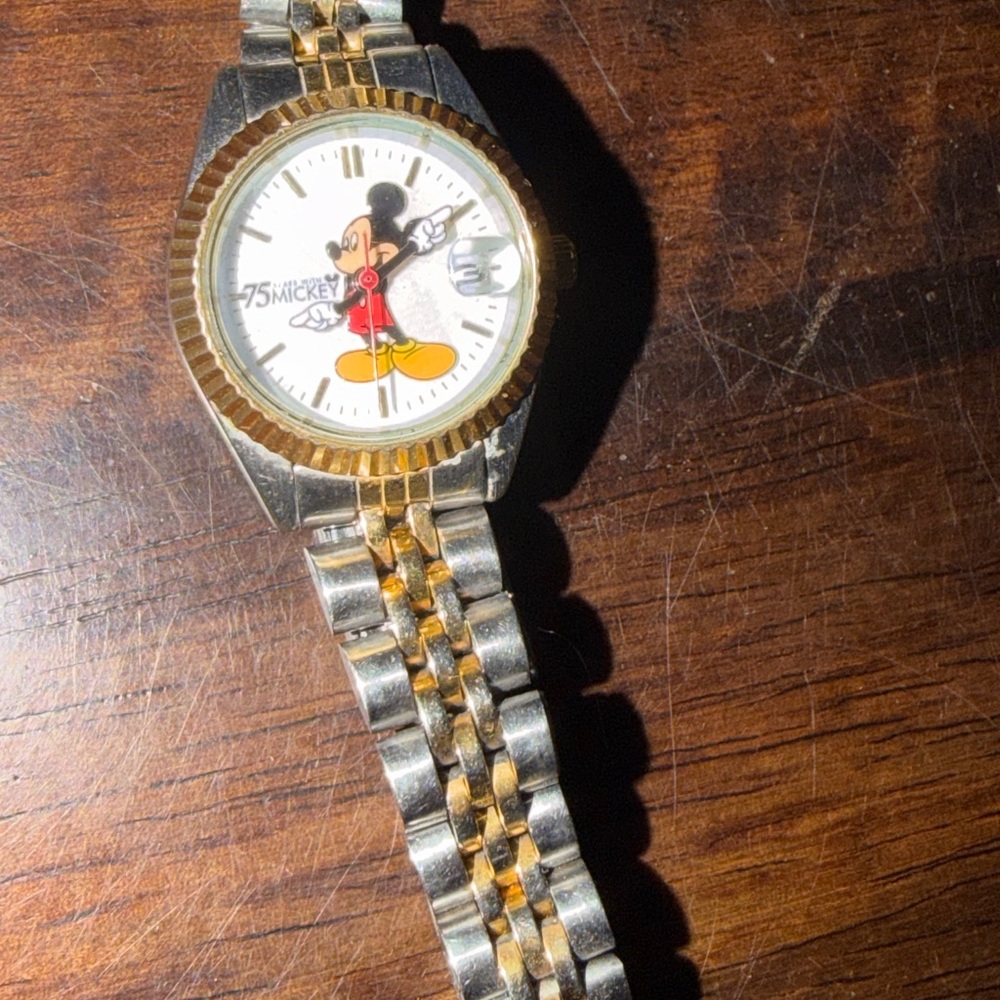 Disney Two-Tone Mickey Mouse Women's Watch